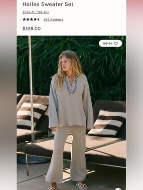 Free People Hailey Sweater Set (brown)